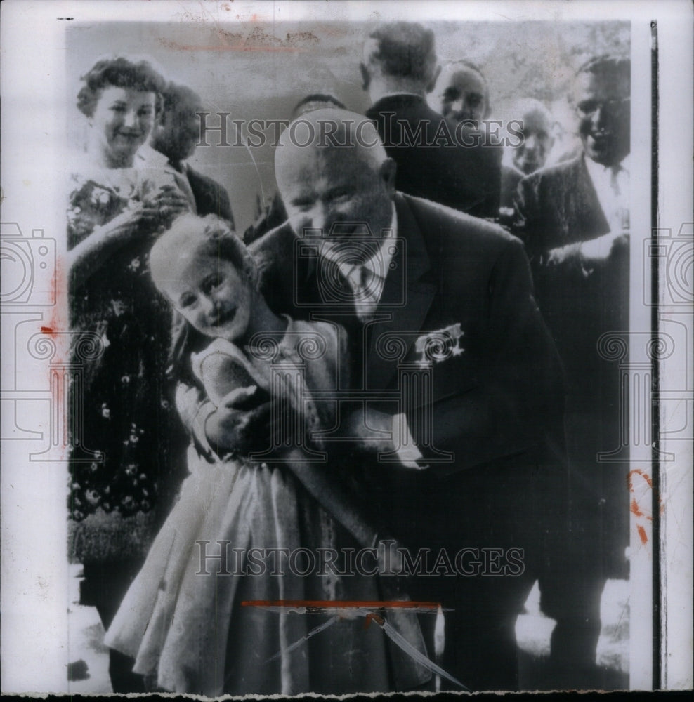 1951 Press Photo Nikita Khrushchev Russian Premier Girl - RRU63351 - Historic Images