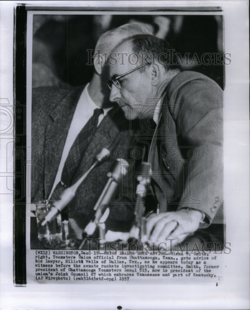 1957 Glenn W Smith Teamster Union Texas - Historic Images