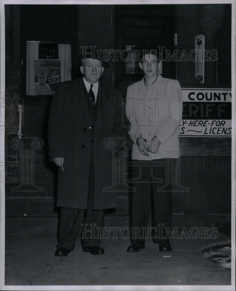 1953 Press Photo Sheriff Rucsell Luca Allan Smith Berry - RRU63827-Historic Images