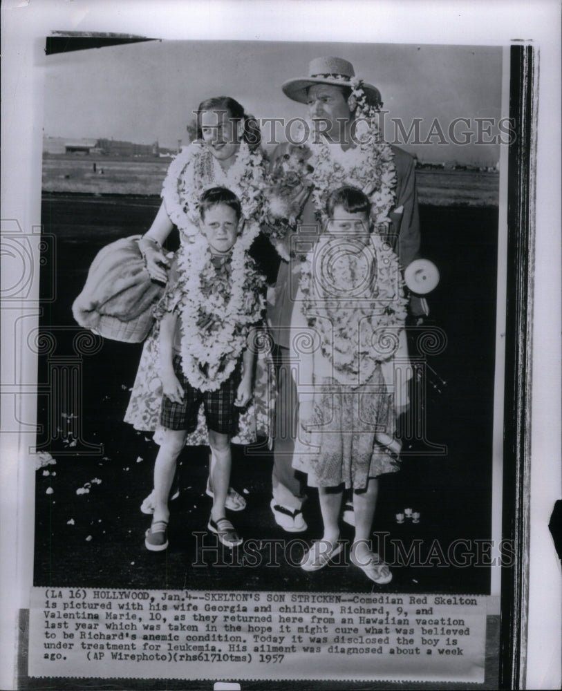 1957 Comedian Red Skelton Family Hollywood - Historic Images