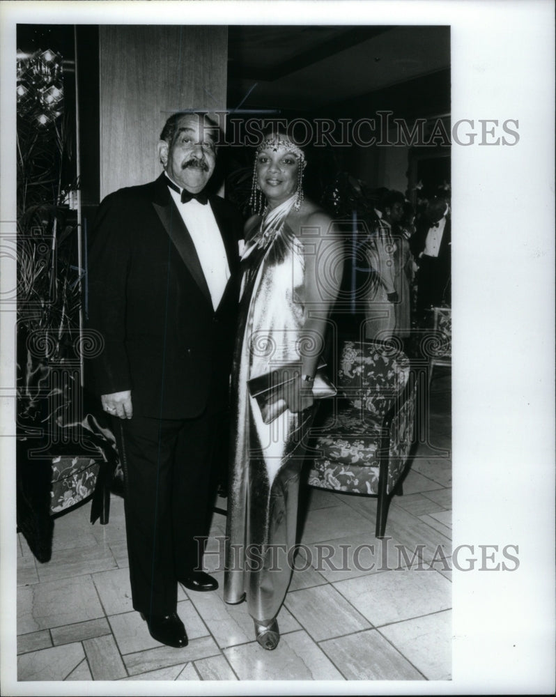 1986 Press Photo Westina And Fred Slaughter Of Detroit - Historic Images