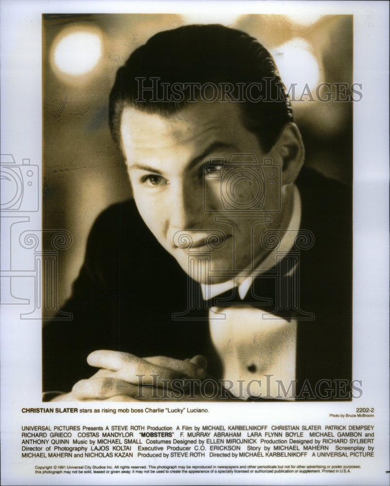 1993 Press Photo Christian Slater American actor film - RRU64091 - Historic Images