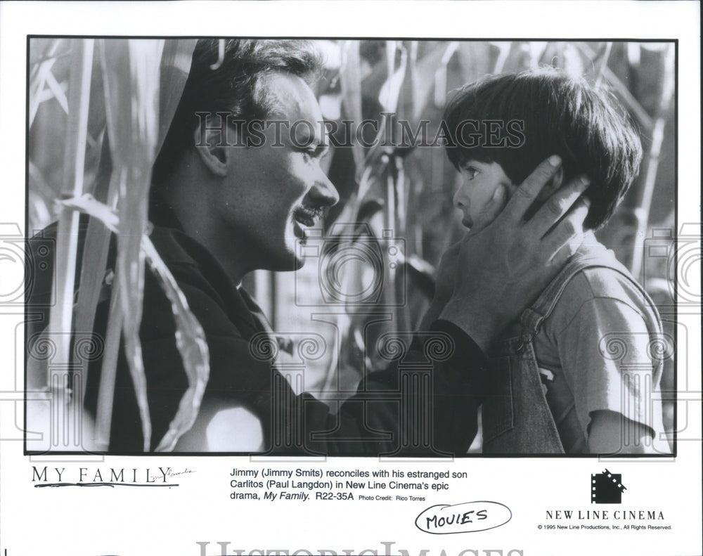 1995 Jimmy Smits Paul Langdon Carlitos son - Historic Images