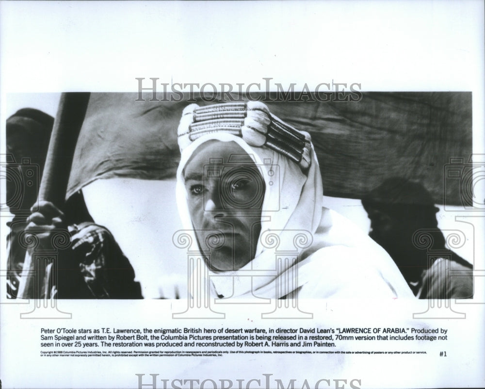 1988 Press Photo Peter O&#39;Toole Lawrence Arabia - RRU64603 - Historic Images