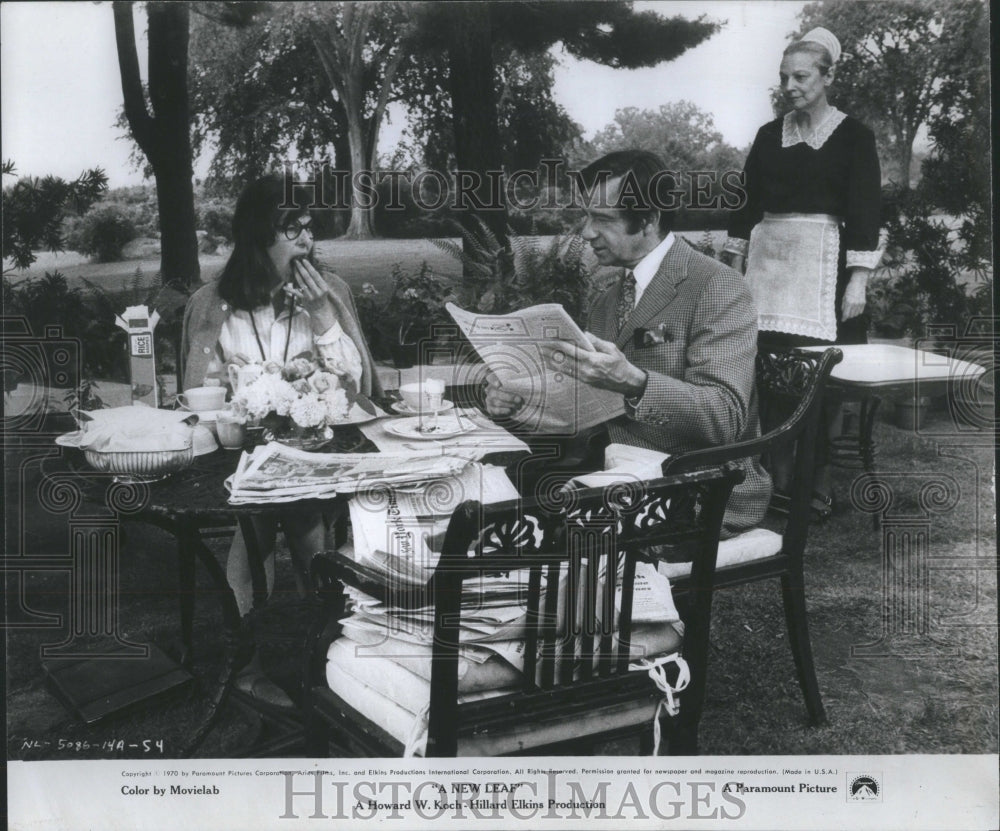 1971 Press Photo Actors Elaine May And Walter Matthau - RRU64633 - Historic Images