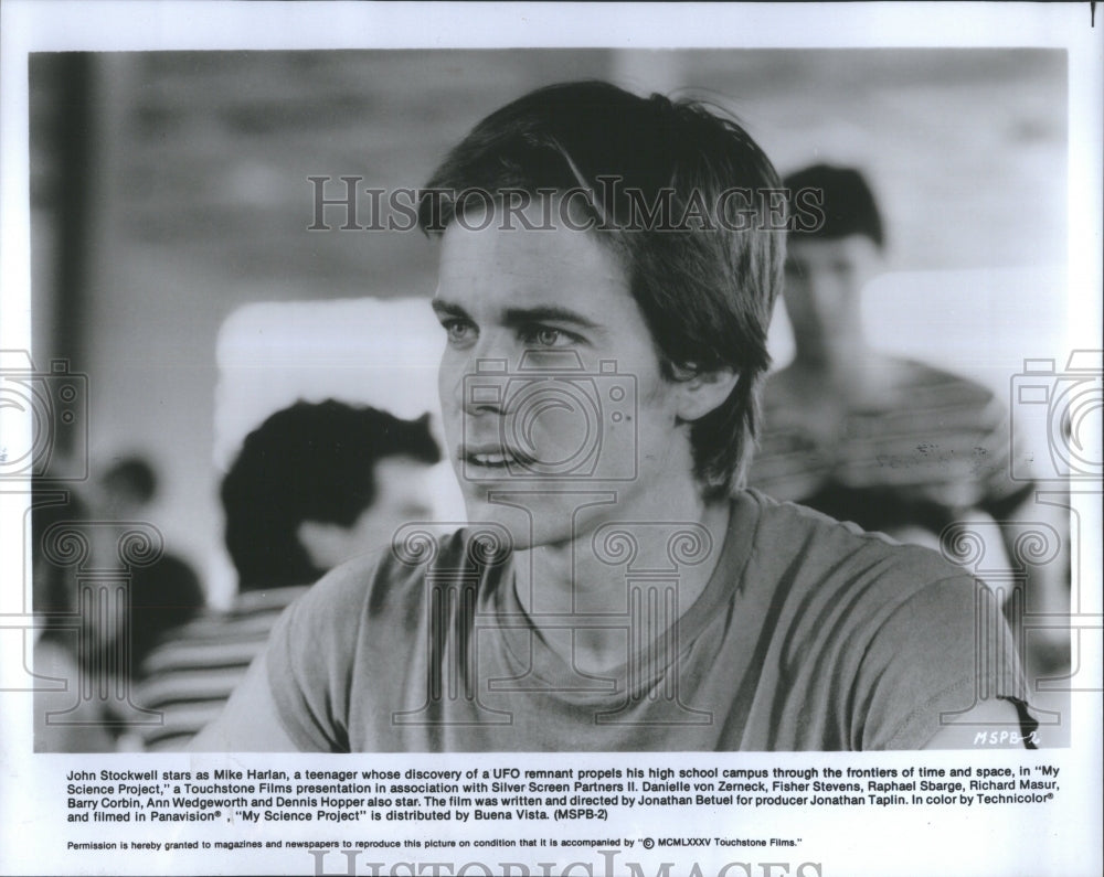 1985 Press Photo John Stockwell/My Science Project - Historic Images