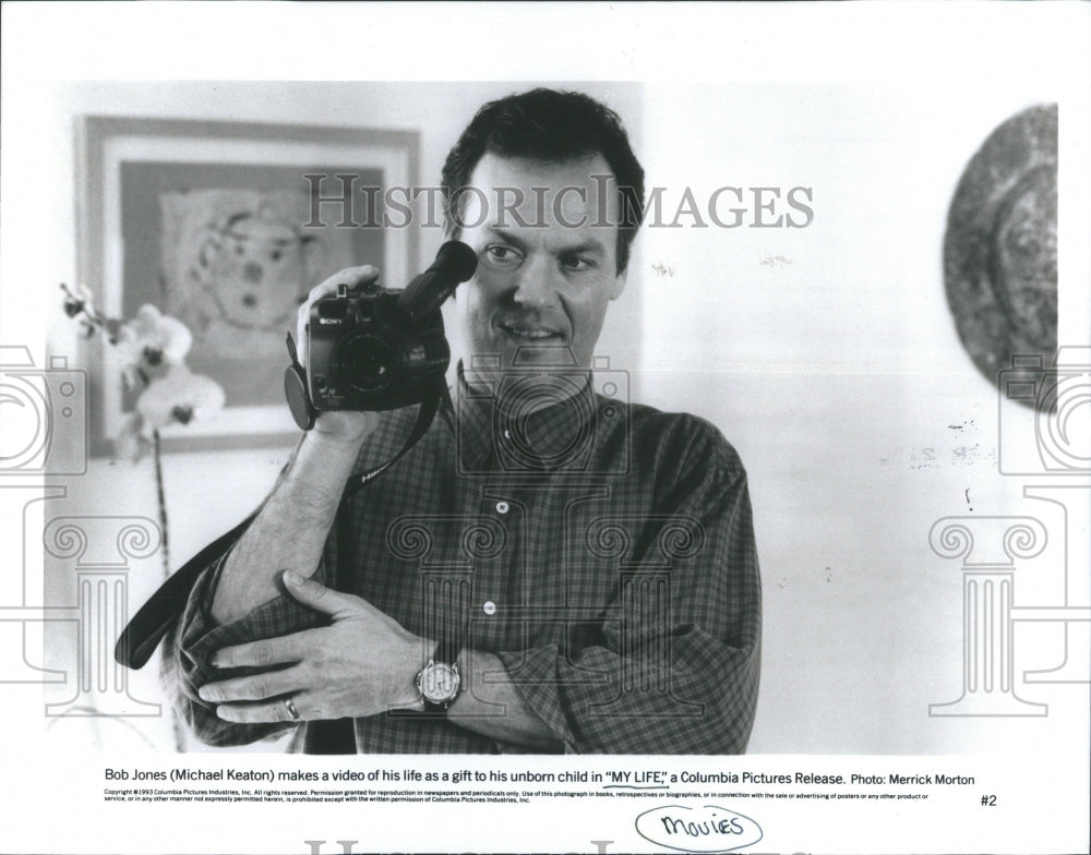 1993 Press Photo Michael Keaton Actor Bob Jones My Life - RRU64707 - Historic Images