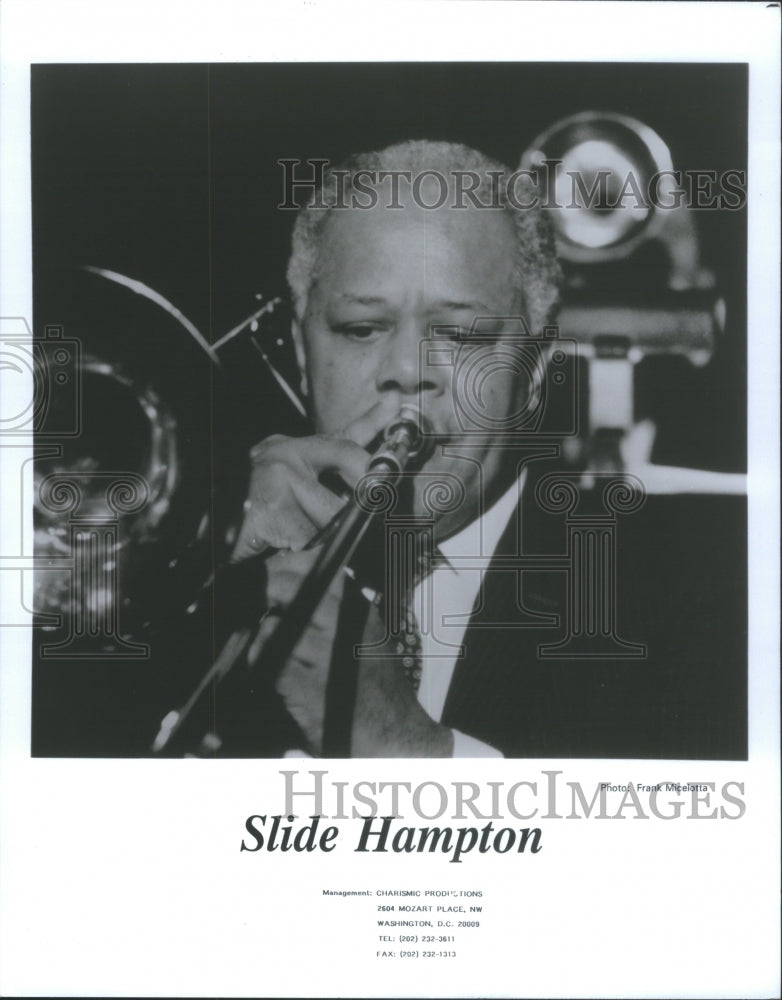 1996 Press Photo Slide Hampton Jazz Trombonist Composer - Historic Images