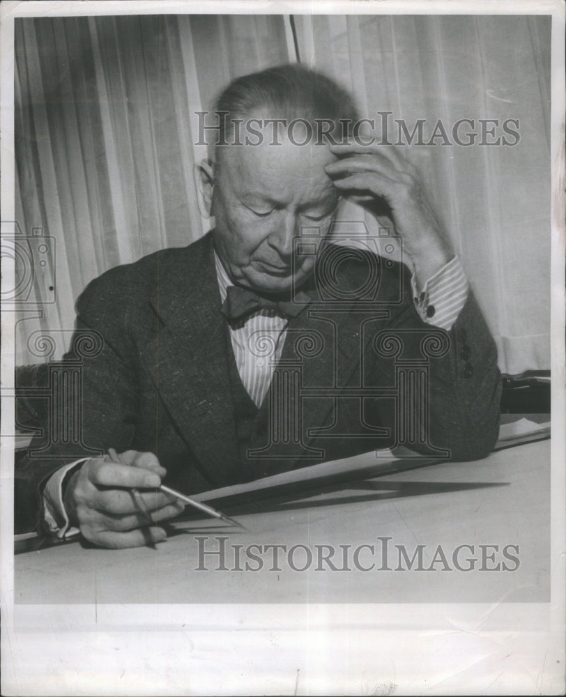 1951 Press Photo Eliel Soarinen, architect - RRU65177 - Historic Images