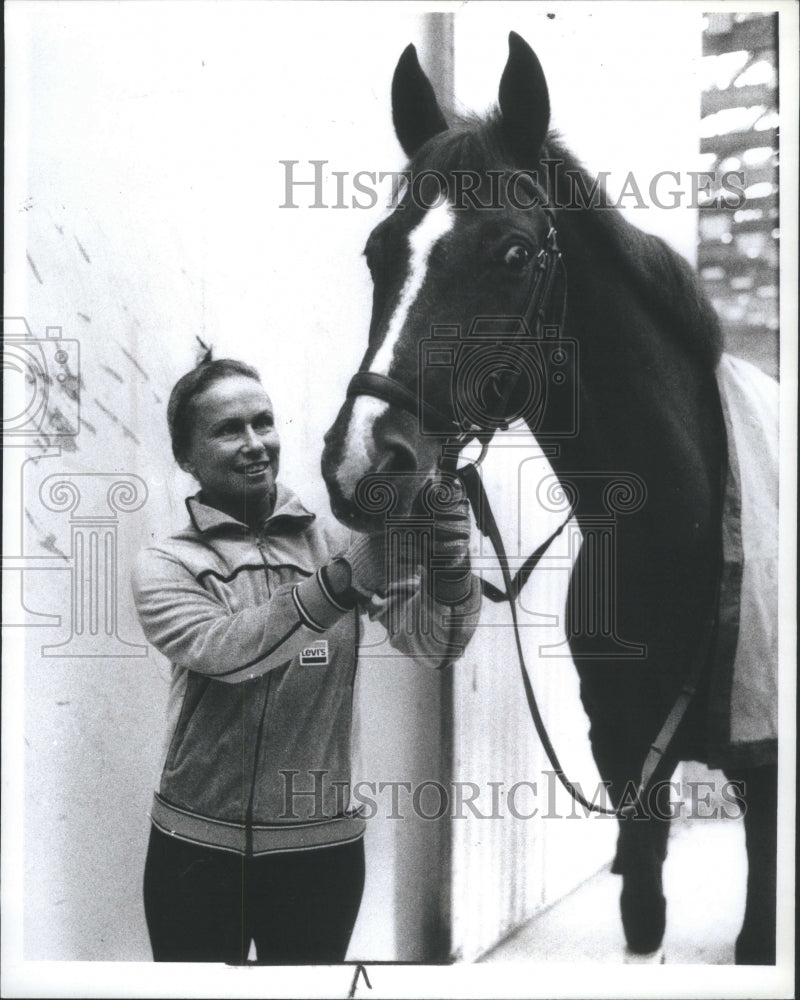 1983 Press Photo Carole Grant Percy Equestrian Olympic - RRU65731 - Historic Images