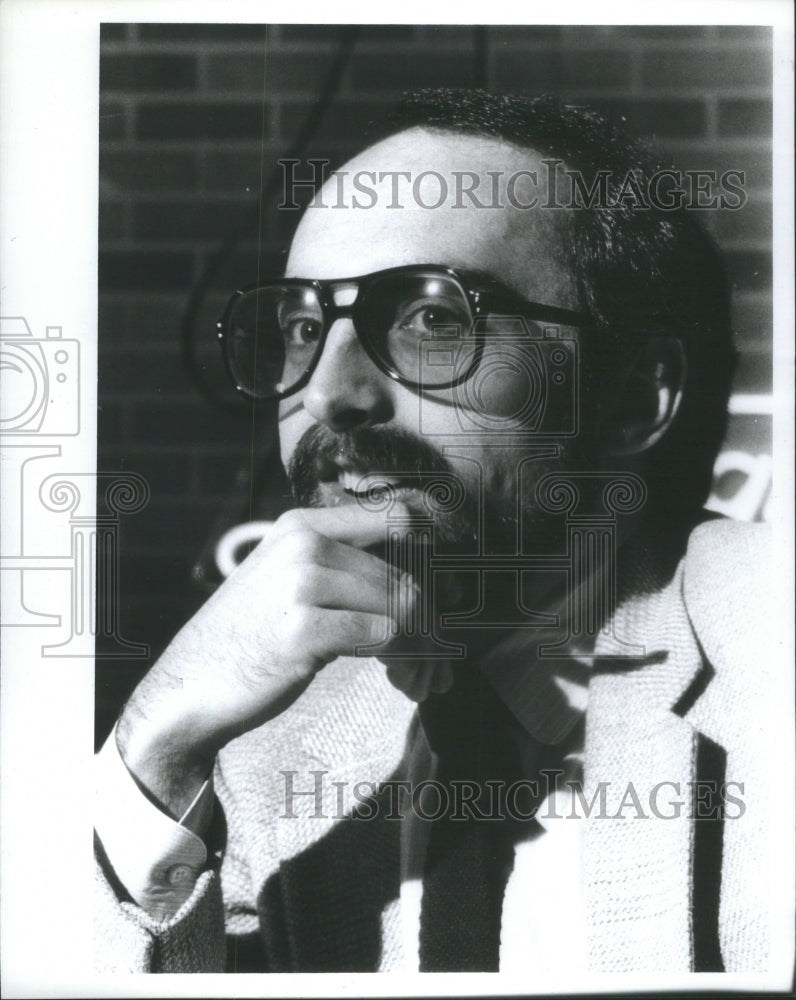 1981 Press Photo Detroit Late Night Bill Pace - Historic Images