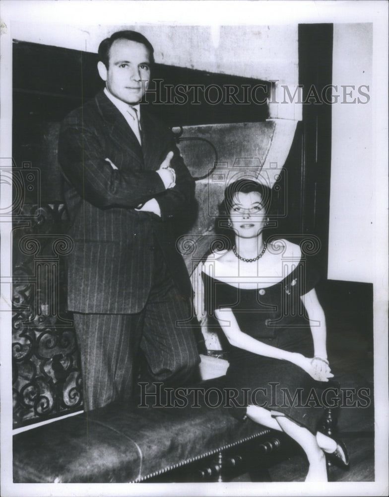 1957 Prince Sadruddin Khan & Nina Dyer-Historic Images