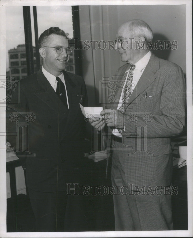 1950 Press Photo Presentation Sprague award - Historic Images