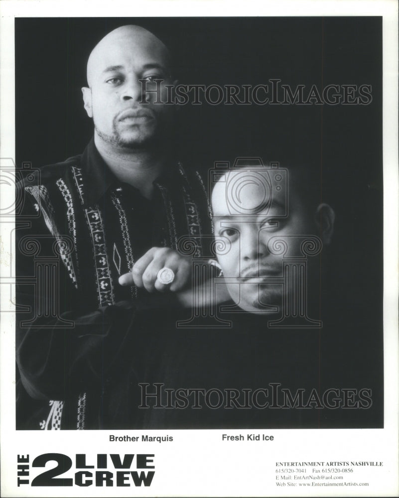 2002 Press Photo Brother Marquis Fresh Kid Ice Florida - Historic Images