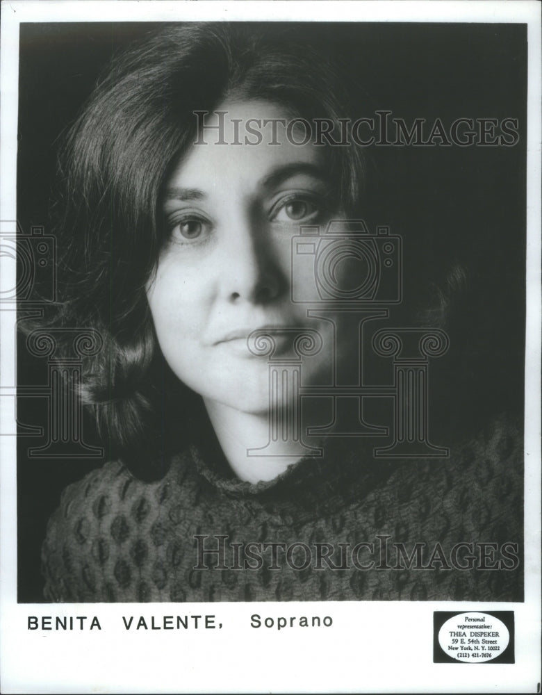 1983 Press Photo Benita Valente American soprano - Historic Images