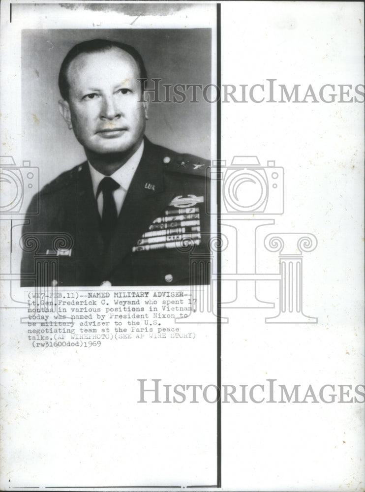 1969 Press Photo Lt. Gen. Frederick C. Weyand - RRU67157 - Historic Images