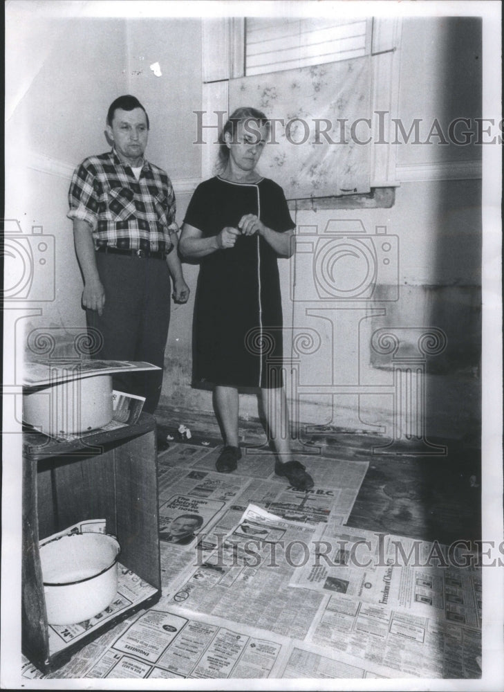 1973 Press Photo Mr, Mrs. Ted Samosiej home remodeling - RRU67379 - Historic Images