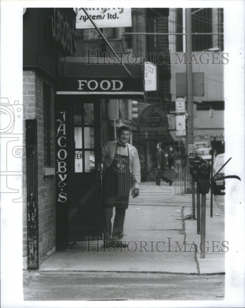 1985 Press Photo Jocobys Bricktown Millender Center - Historic Images