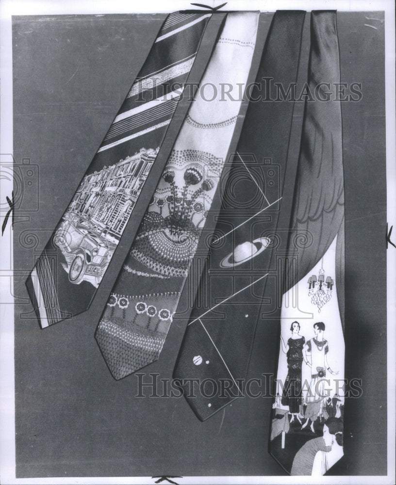 1974, Printed Neckties - RRU67867 - Historic Images