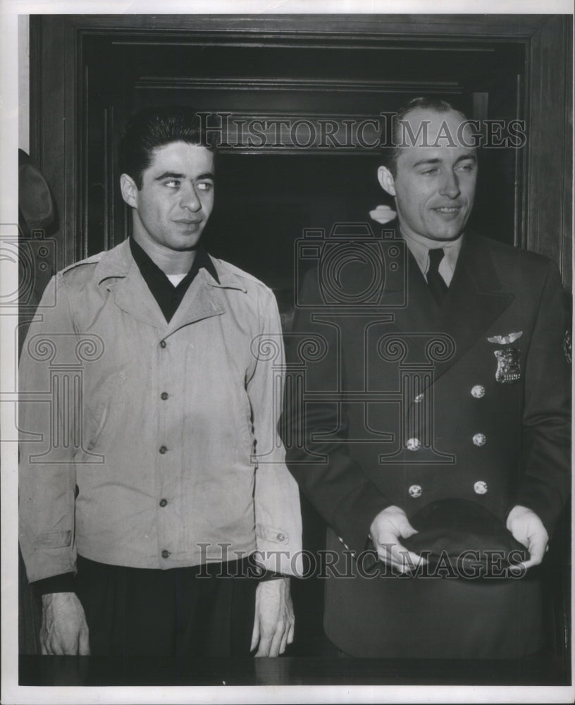 1949 Press Photo Jack Vahres Irving Sobal Flying Pilot - RRU67939 - Historic Images