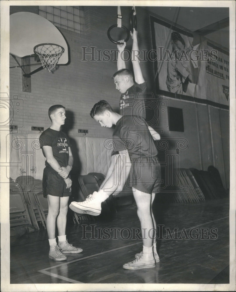 1956 YMCA Gymnastics Rings - Historic Images