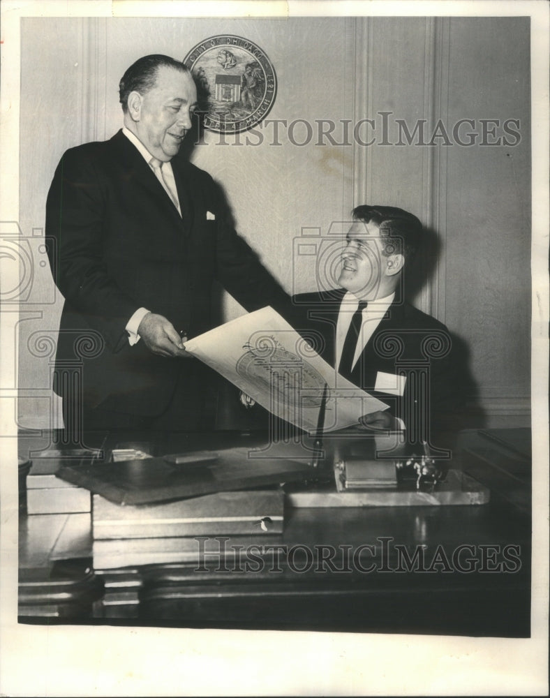 1963 MAYOR RICHARD DALEY MICHAEL DUNHAM - Historic Images