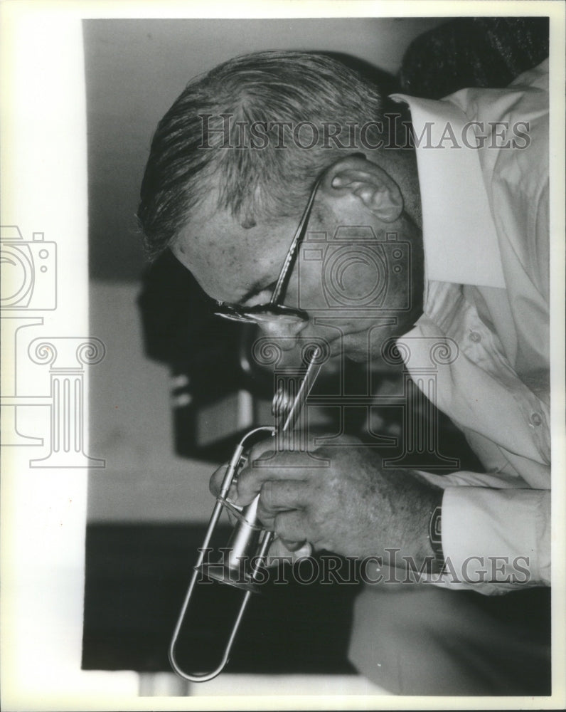 1985 &quot;Brother John&quot; Bolding Playing Trumpet - Historic Images