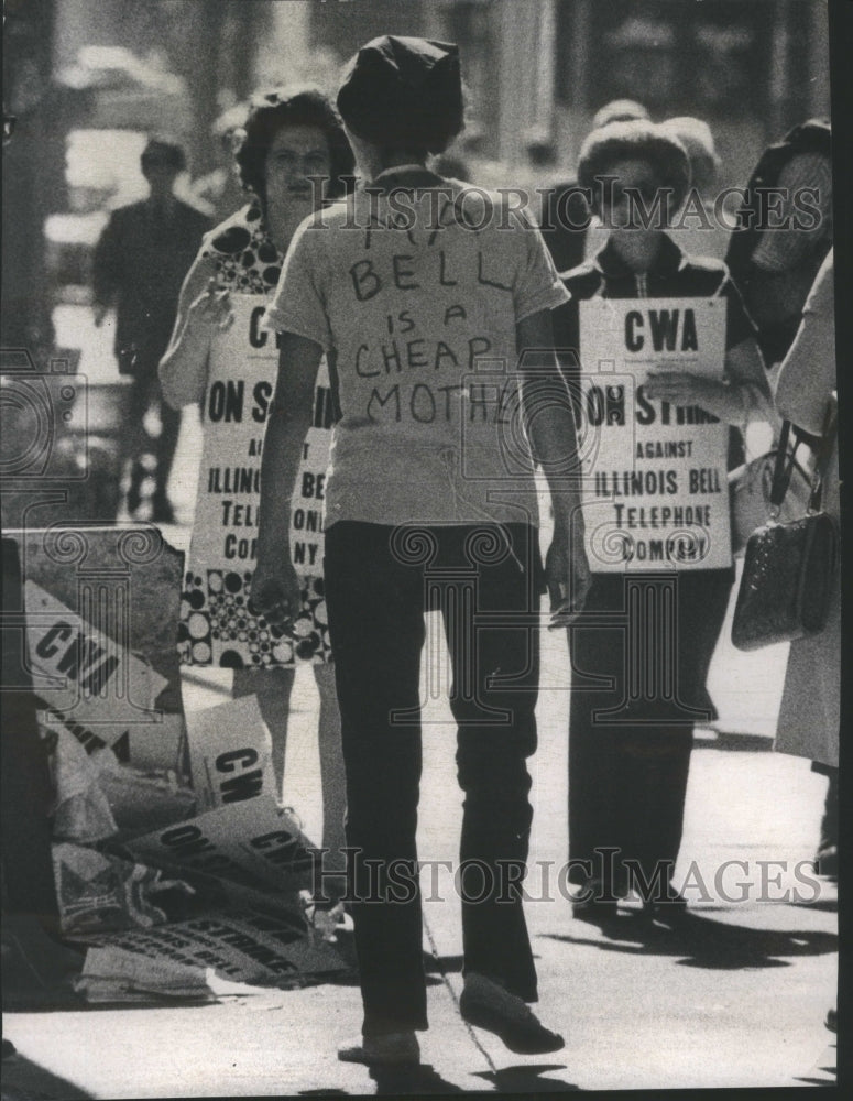 1971 CWA Members Striking The Bell System-Historic Images