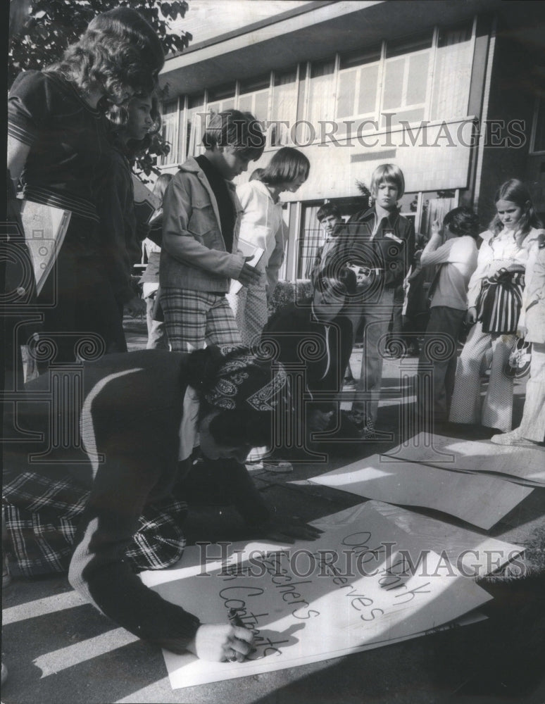 1974 Oak Park Teachers Strike Chicago - Historic Images