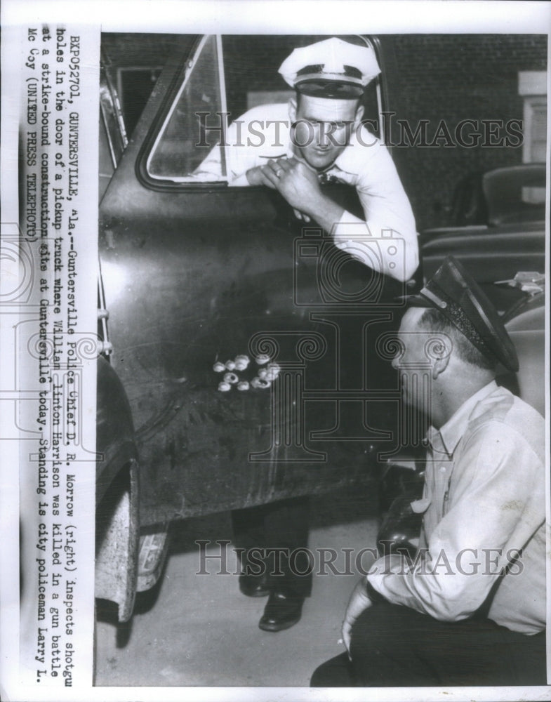 1957 Police Chief D.R. Morrow Larry McCoy - Historic Images