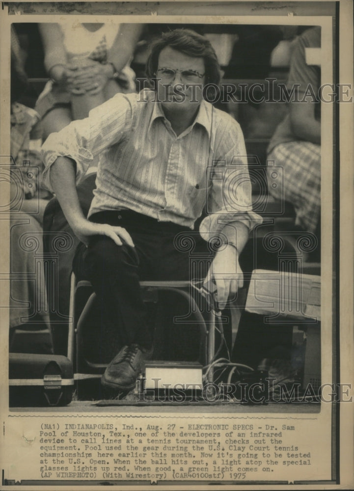 1975 Dr. Sam Pool Infrared Tennis Device  - Historic Images