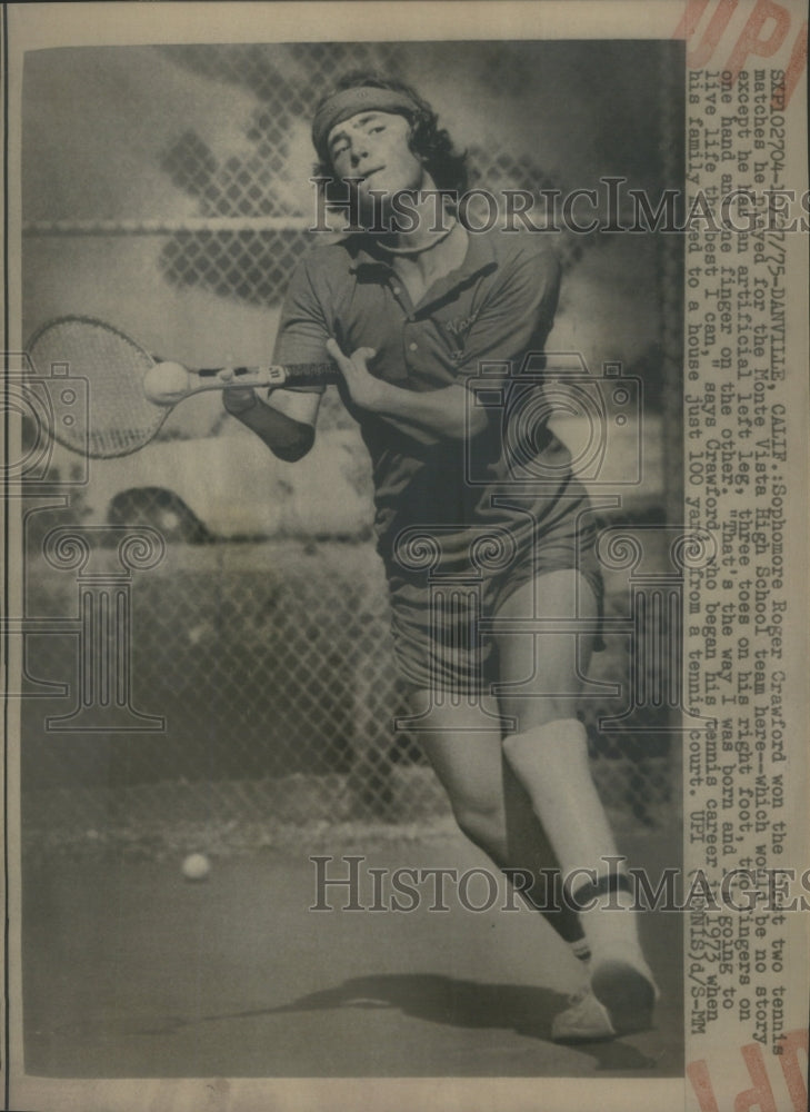 1975 Press Photo Roger Crawford Monte Vista HS - RRU69433 - Historic Images