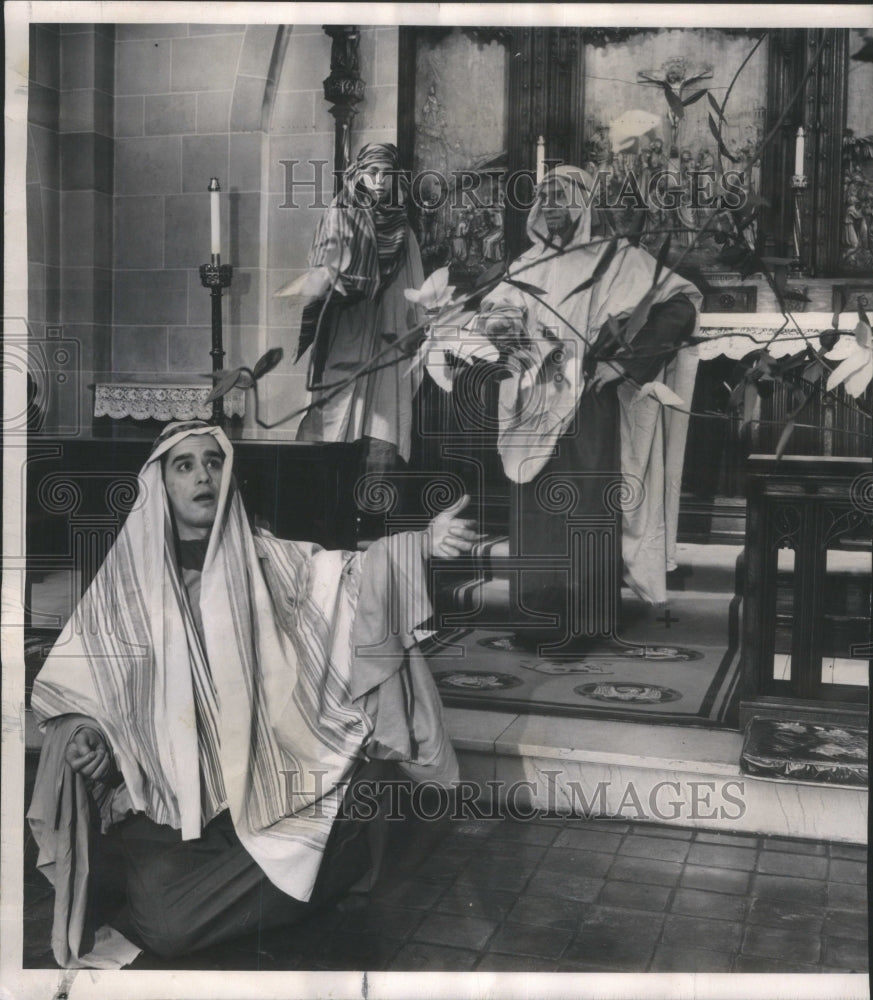 1963 Press Photo St. Chrysostom Church Easter Play - RRU70255-Historic Images