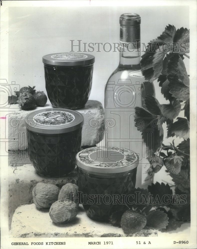 1979 Press Photo Peach Pear Jam Strawberry Conserve - Historic Images