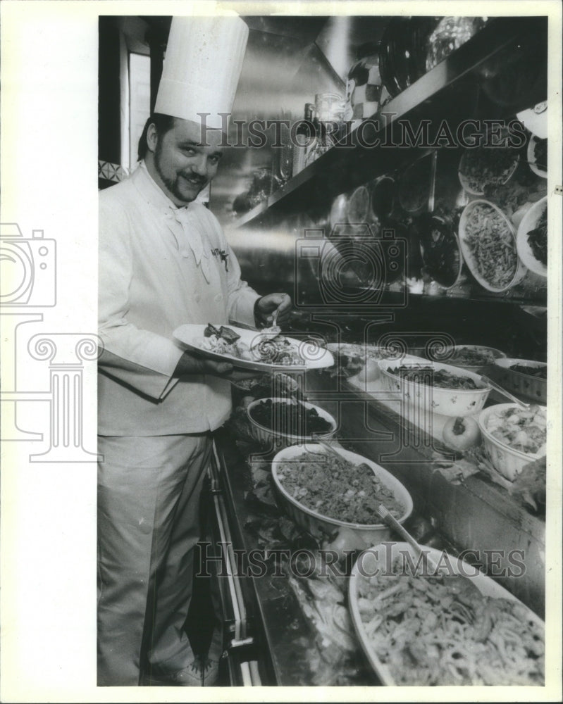 1984 Italian appetizer antipasto bar Tony-Historic Images