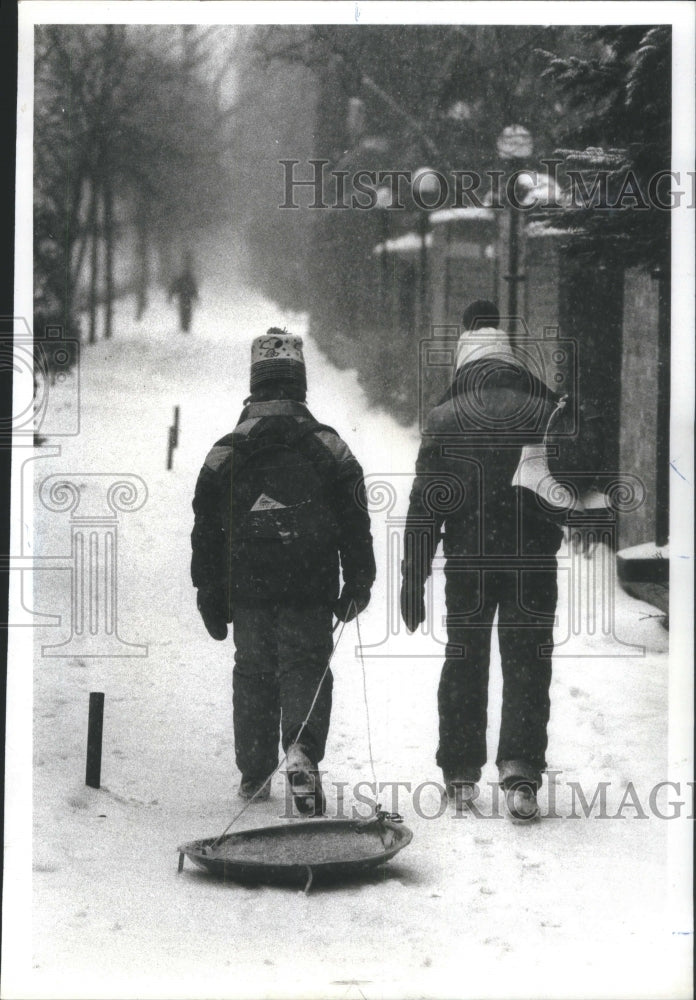 1980 School Teachers Strike Sisters Snowy-Historic Images