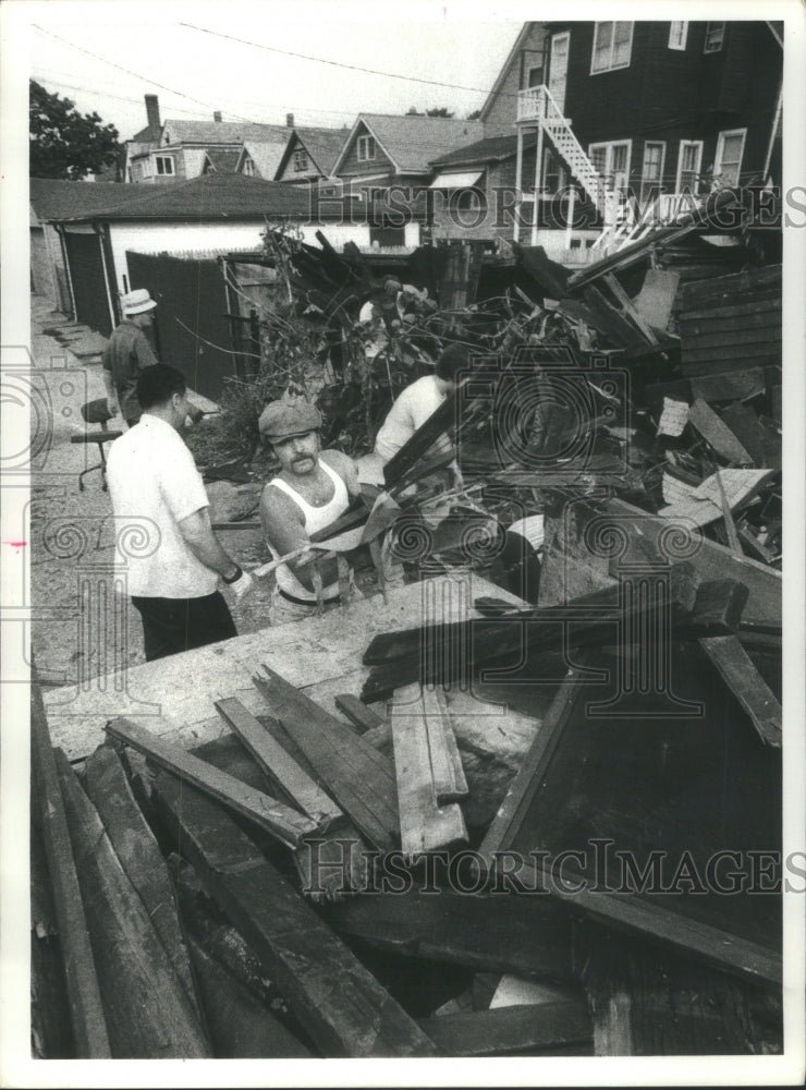 1979, Cleanup Volunteer Worker Garage Truck - RRU71889 - Historic Images