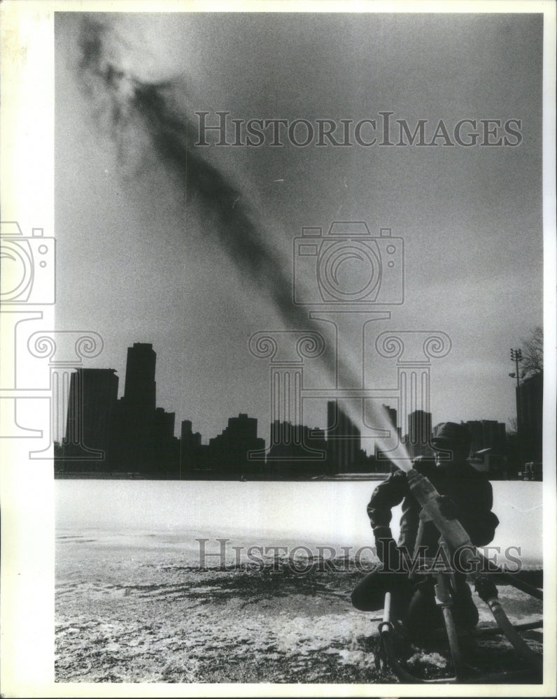 1984 Ed Joerns spray snow making Lincoln-Historic Images