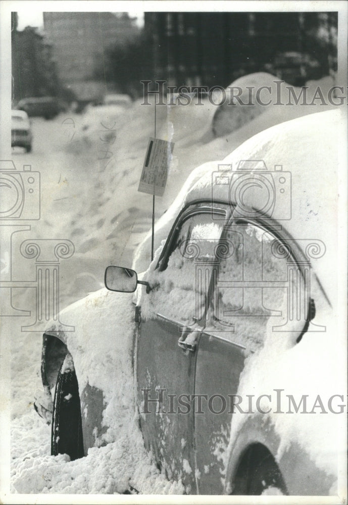 1979 Press Photo Radio Aerial Mid North Snowbound Auto - RRU72445 - Historic Images