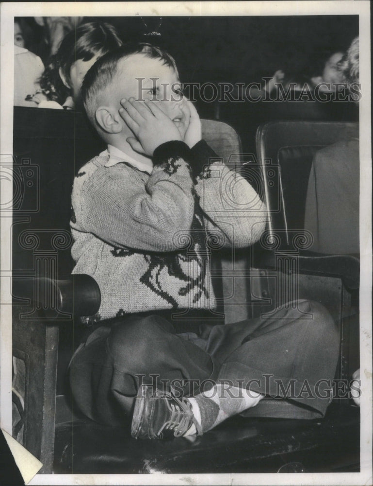 1952 Press Photo Kids at Shrine Circus - Historic Images