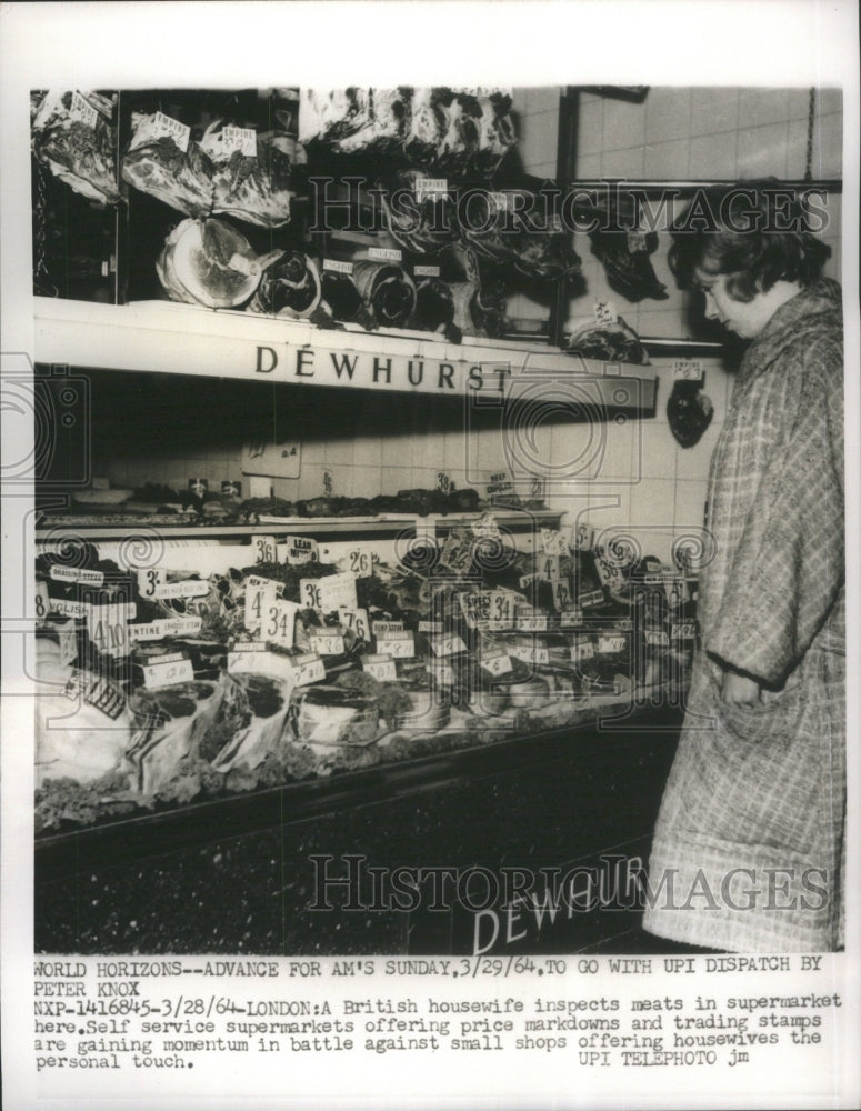 1964 Press Photo Supermarket London housewife England - RRU72711 - Historic Images