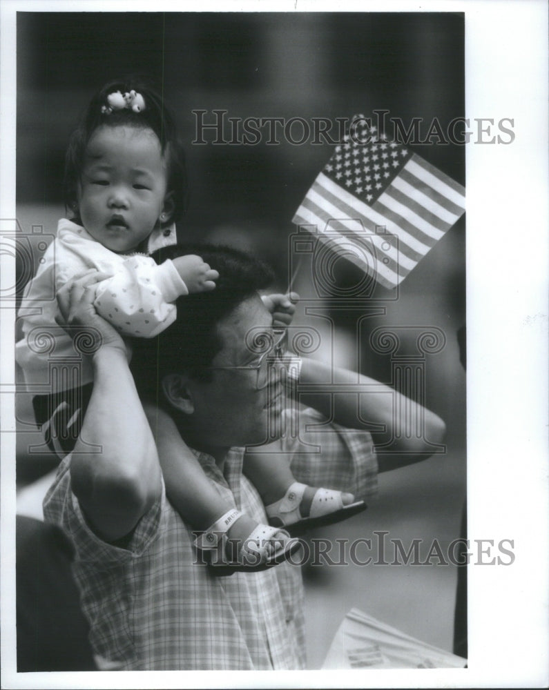 1992 Mike Chung Korean Day Parade Jenny joy-Historic Images