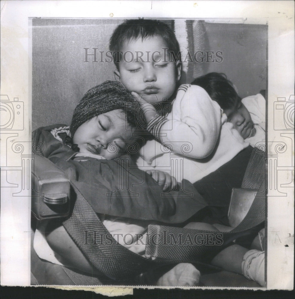 1958 Korean Babylift Sleepe Three Portland - Historic Images