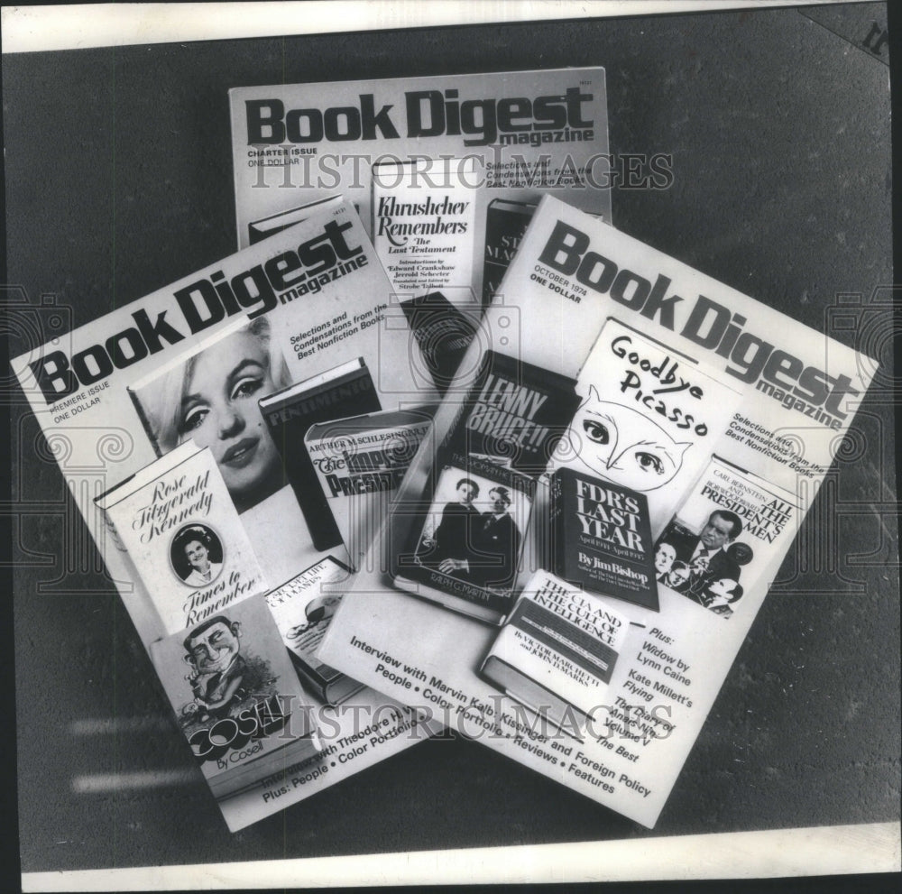 1974, First Three Issues of Book Digest - RRU73529 - Historic Images