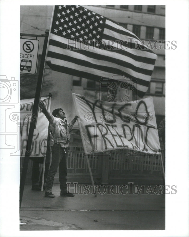 1988 Protest/Yugo/Automobiles/Detroit - Historic Images