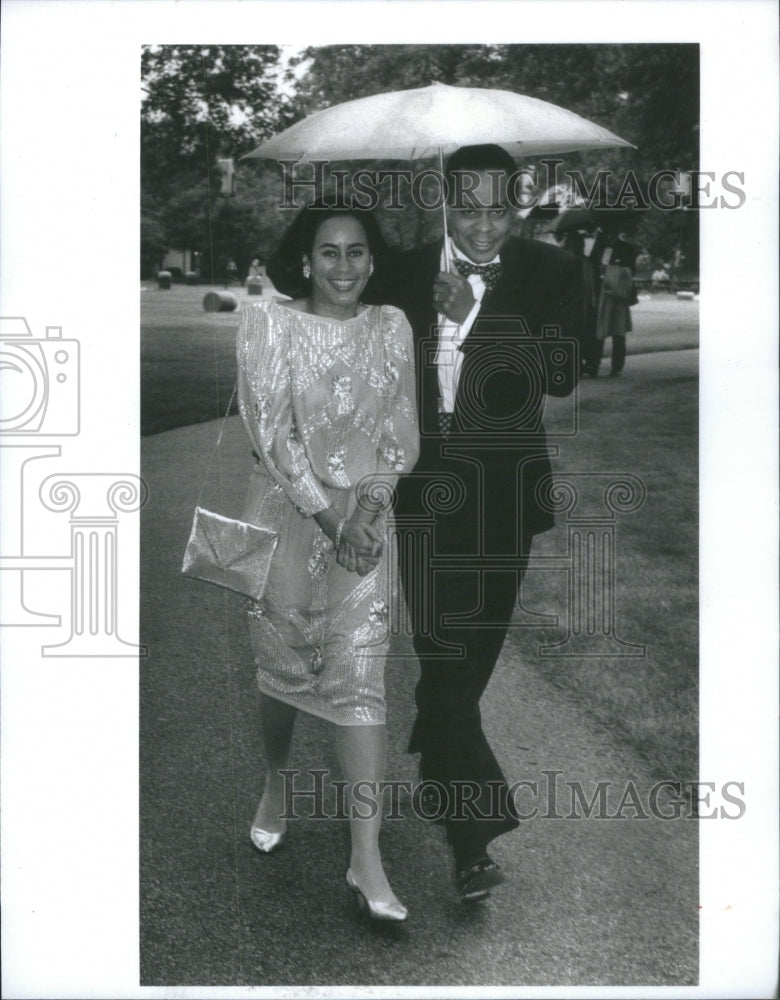 1990 Press Photo Quntin Diane Primo Music Tent Ravinia - RRU74061 - Historic Images