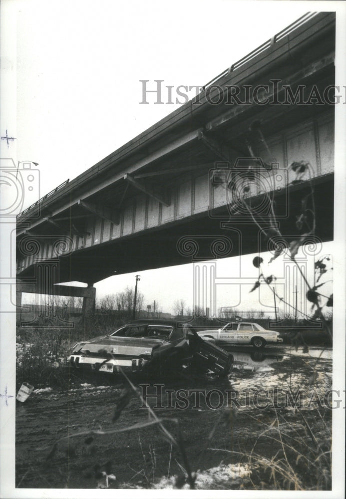 1980 Press Photo Car Accident Damen Avenue - RRU74277 - Historic Images