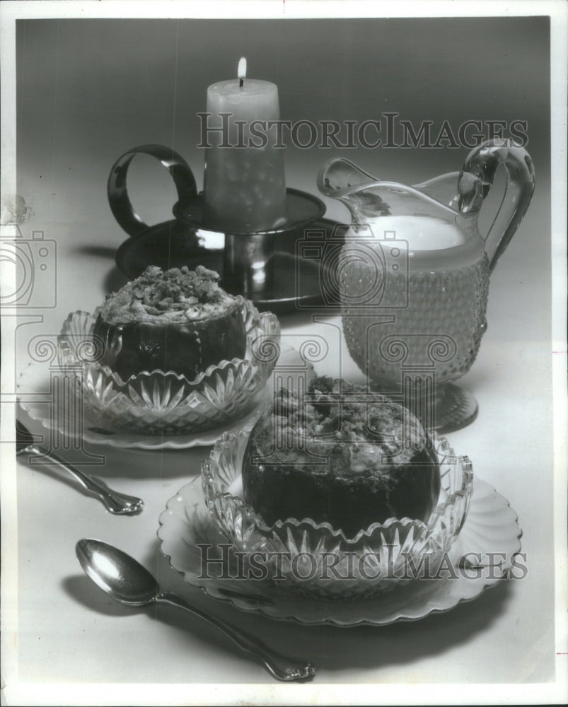 1971 Crusty Baked Apples Warm Cream-Historic Images