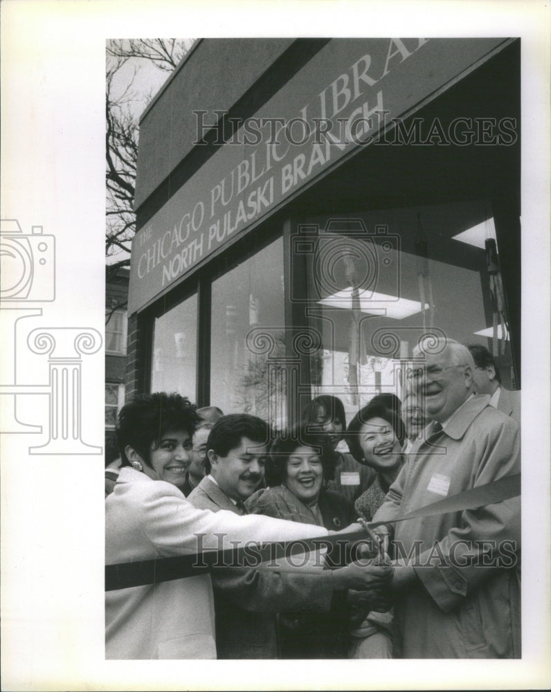 1990 Chicago Library Branch Reopening-Historic Images