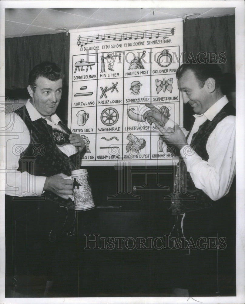 1961 Press Photo Math Igler Casino Sining Waiters - RRU75117 - Historic Images